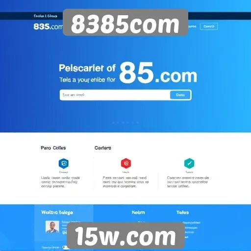 Explorando a interface do usuário do site 8385com